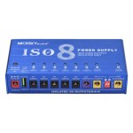 MOSKYAUDIO 9-Channel Power Supply 8 DC + 1 USB, Blue, Compact Size